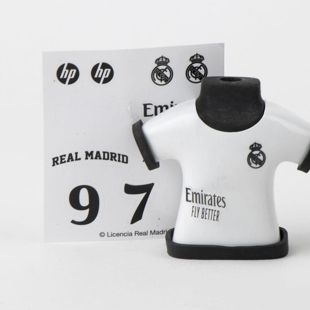 Sacapuntas con borrador Real Madrid con forma de camiseta en colores surtidos - 4