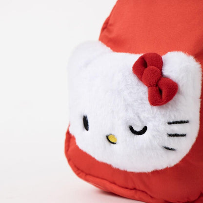Mochila roja de guardería Hello Kitty con rostro frontal blanco - 4