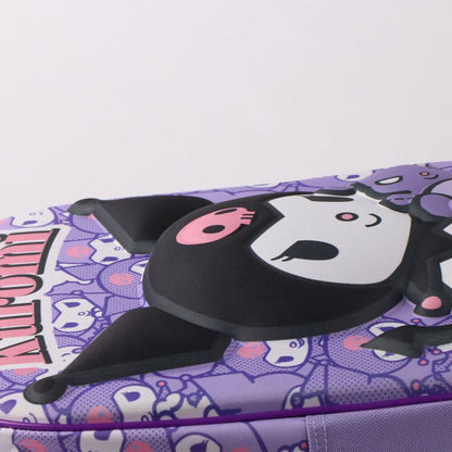 Mochila infantil lila 3D de Kuromi con estampado de personajes - 4