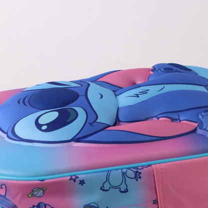 Mochila infantil 3D de Stitch Disney en azul y rosa - 4