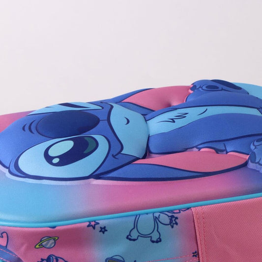 Mochila infantil 3D de Stitch Disney en azul y rosa - 4