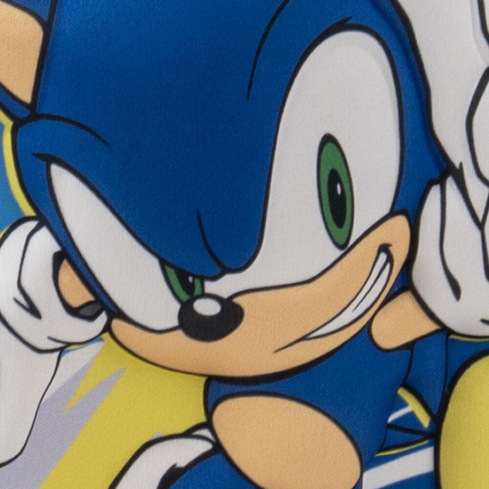 Bolsa portameriendas 3D azul de Sonic con asa y correa - 4