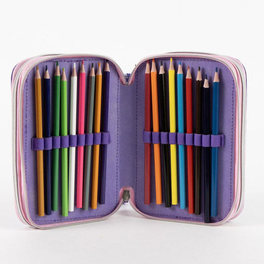 Plumier triple morado de Kuromi Hello Kitty - 4