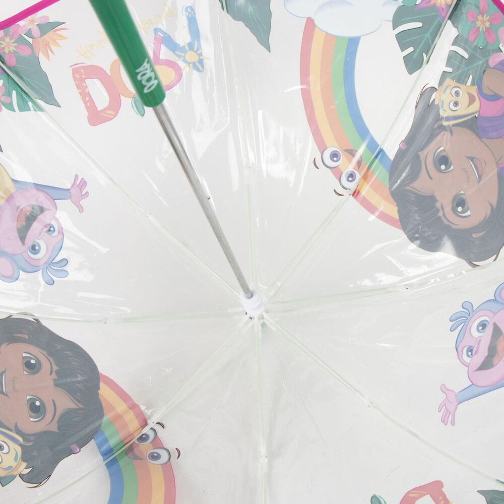 Paraguas transparente de Dora la Exploradora con Dora y Botas - 4
