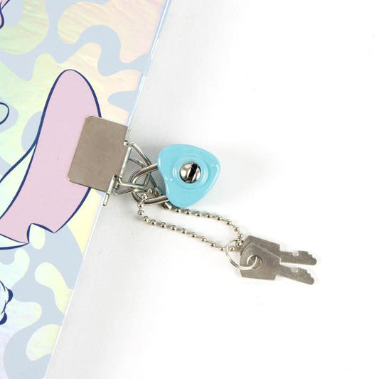 Diario Disney de Stitch con bolígrafo azul y cierre con llaves - 2
