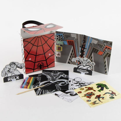 Mochila set coloreable de Spider-Man Marvel con láminas y lápices de colores - 4