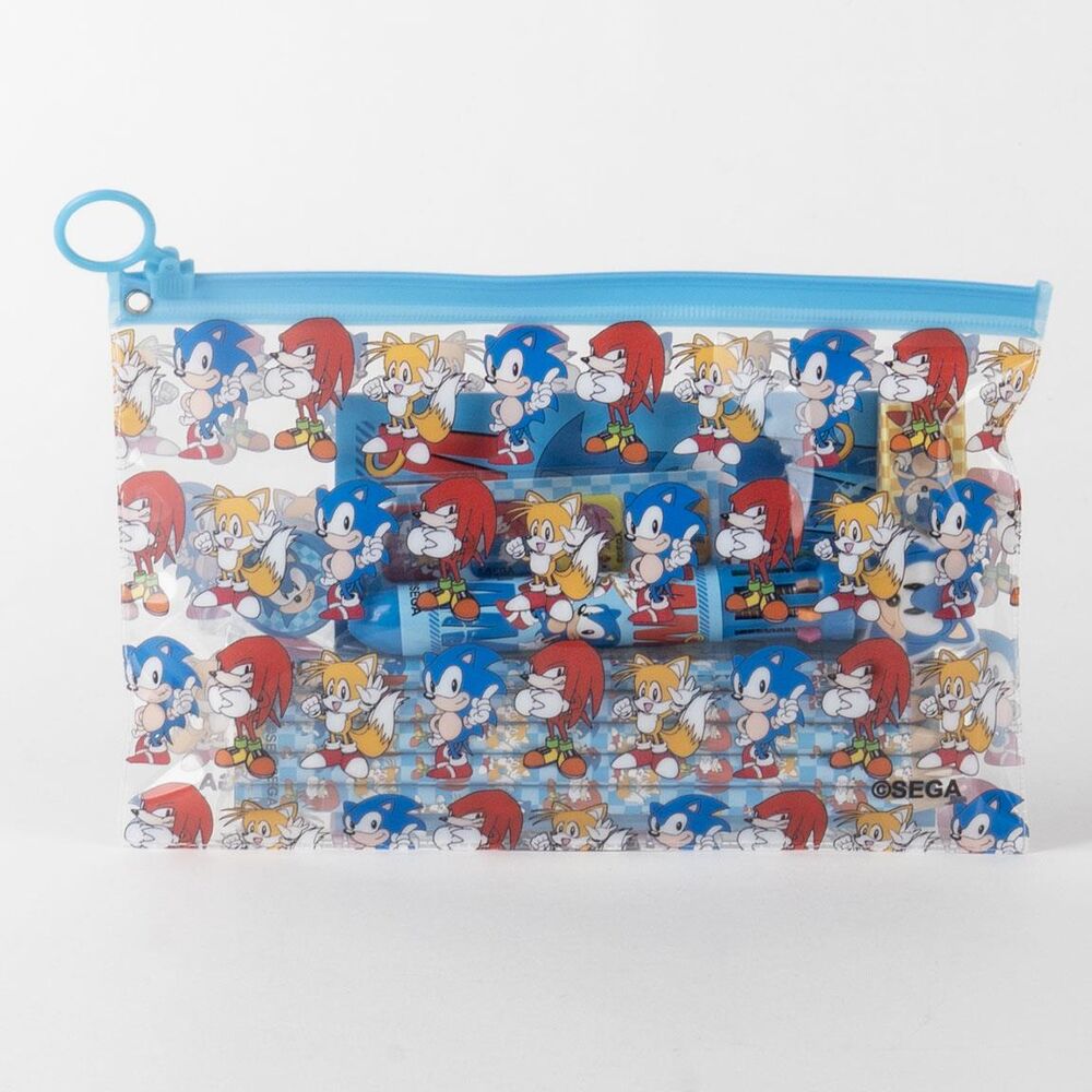 Set de papelería Sonic the Hedgehog con cuaderno y accesorios - 4