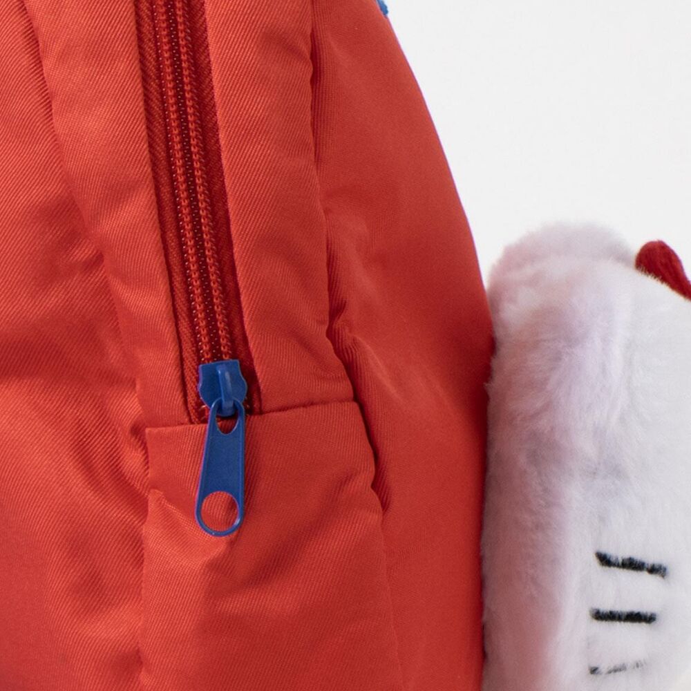 Mochila roja de guardería Hello Kitty con rostro frontal blanco - 5