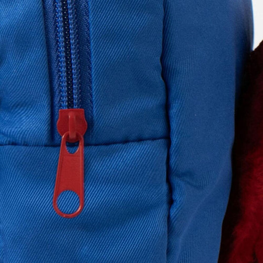 Mochila de guardería Spidey Marvel azul con rostro en relieve - 5