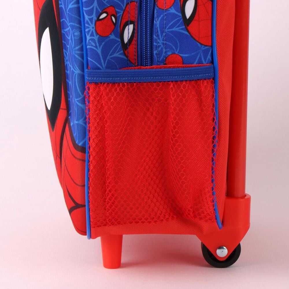 Trolley escolar 3D de Spider-Man Marvel en rojo y azul - 5