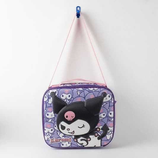 Bolsa portameriendas 3D de Kuromi en morado y rosa - 5