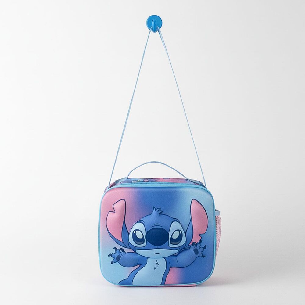Bolsa portameriendas 3D de Stitch Disney azul y rosa - 4