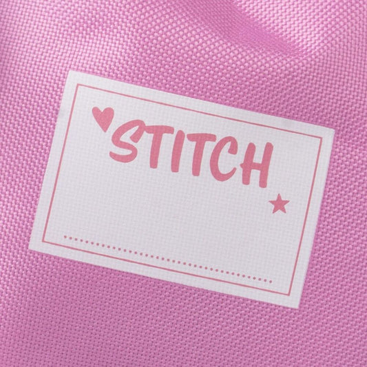 Saco de poliéster con estampado frontal de Stitch Disney en tonos azules y rosas - 5