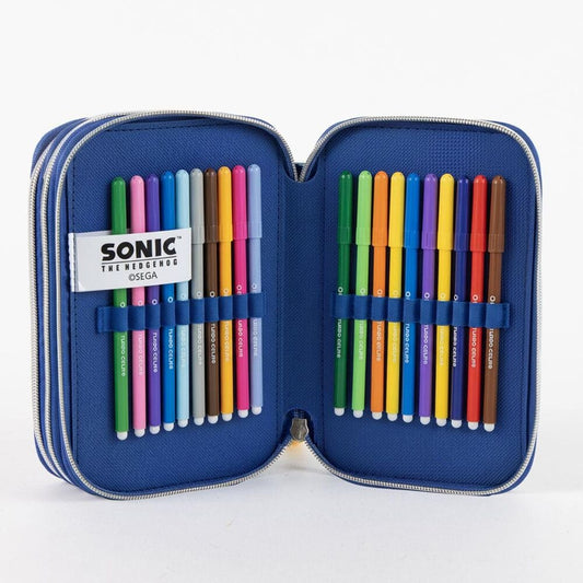 Plumier triple azul de Sonic the Hedgehog CERDÁ - 5