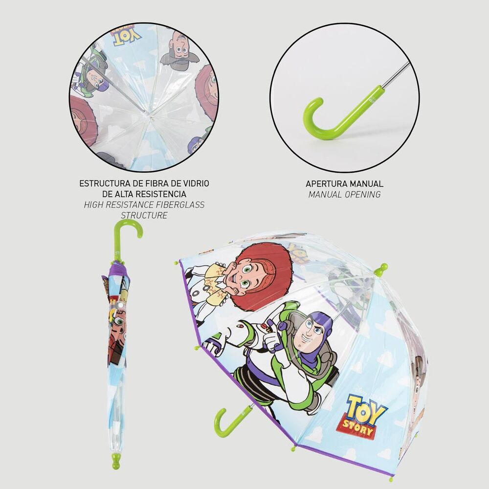 Paraguas transparente Toy Story con Jessie y Buzz Lightyear - 5