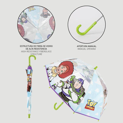 Paraguas transparente Toy Story con Jessie y Buzz Lightyear - 5