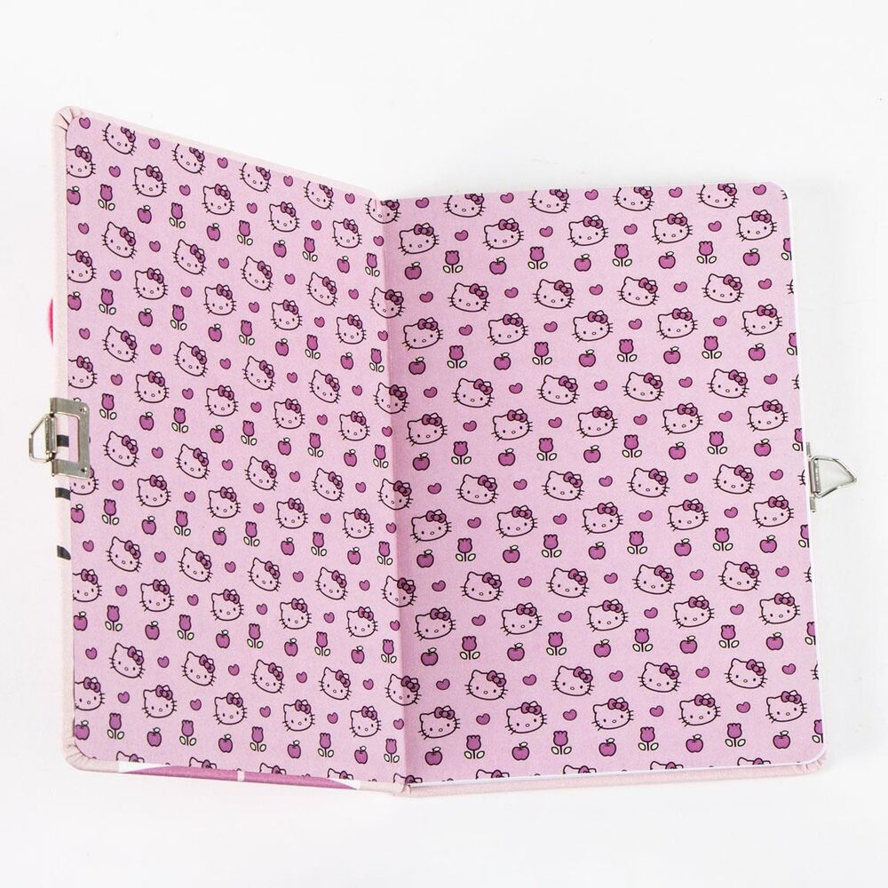 Diario rosa de Hello Kitty con bolígrafo a juego - 4