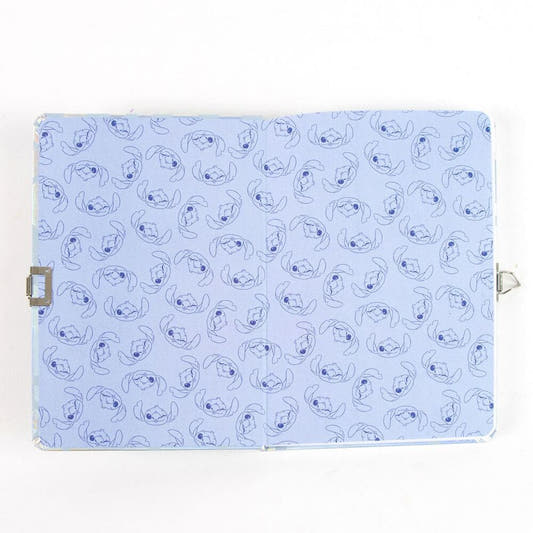 Diario Disney de Stitch con bolígrafo azul y cierre con llaves - 3