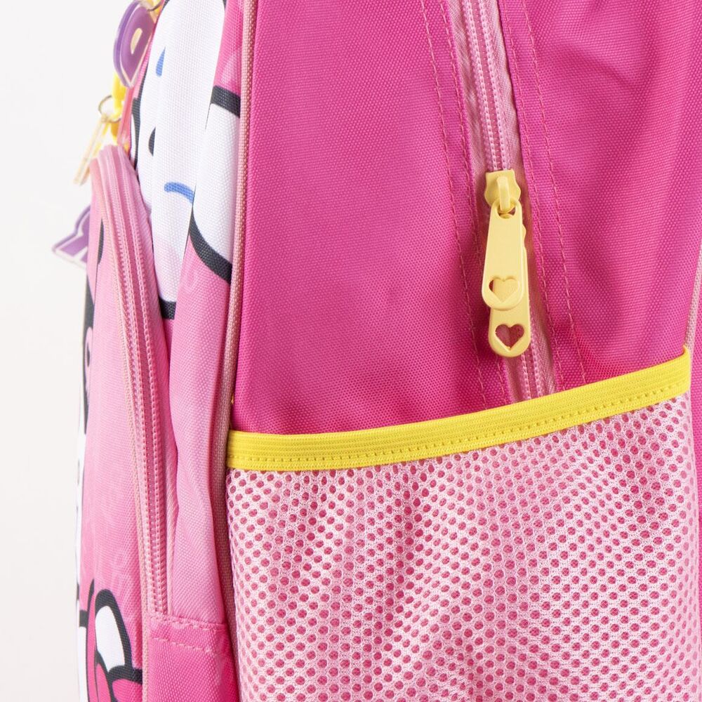 Mochila escolar rosa Hello Kitty, Kuromi y My Melody de 42 cm - 6