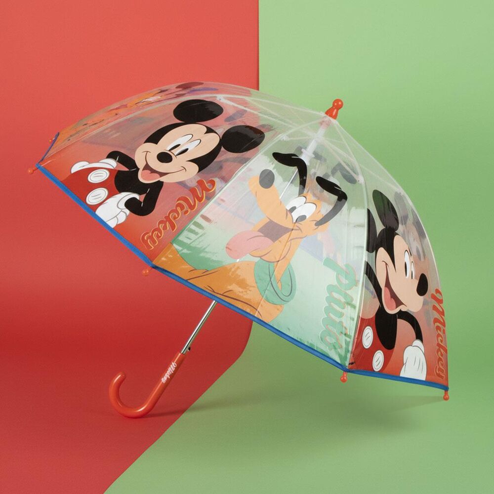 Paraguas transparente Mickey and Friends Disney con estampado de Mickey y sus amigos - 6