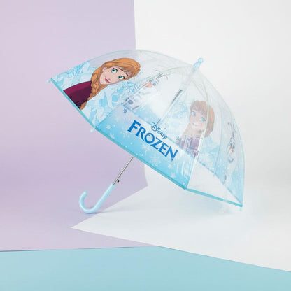 Paraguas transparente Frozen Disney con Anna, Elsa y Olaf - 6