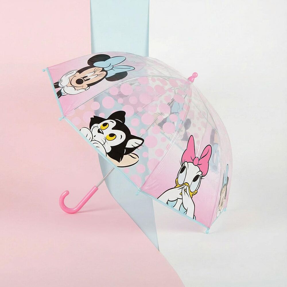 Paraguas manual rosa transparente Minnie and Friends Disney - 6