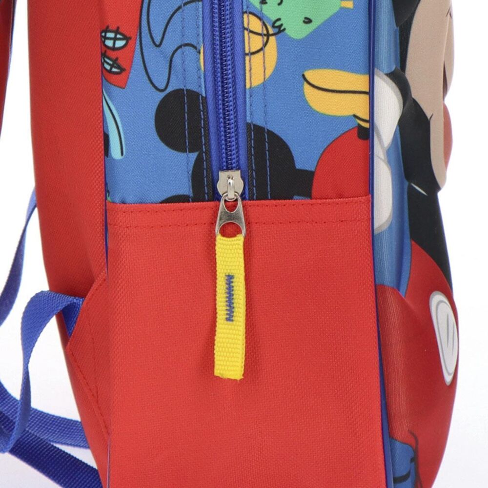 Mochila infantil 3D azul y roja de Mickey Disney - 2