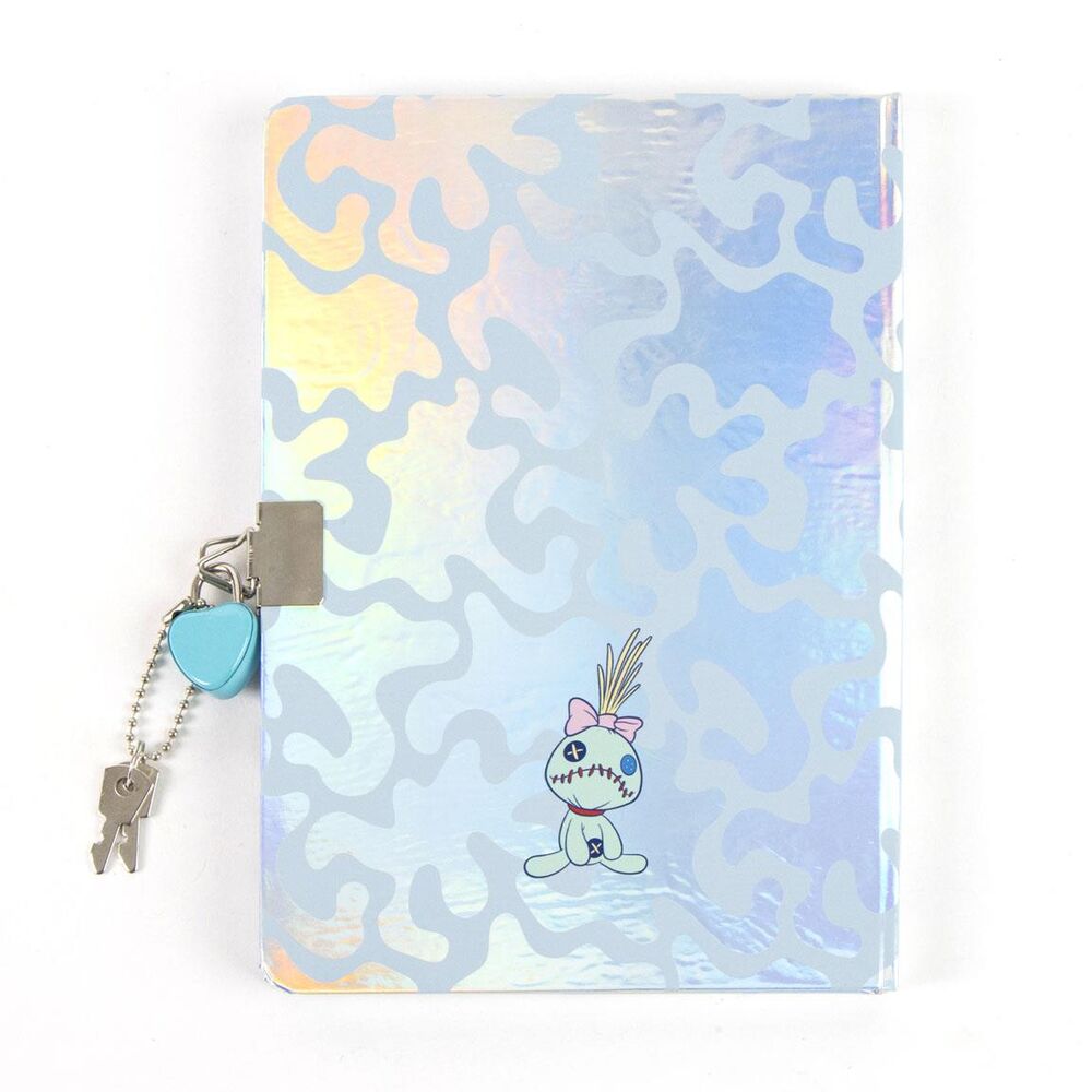 Diario Disney de Stitch con bolígrafo azul y cierre con llaves - 5