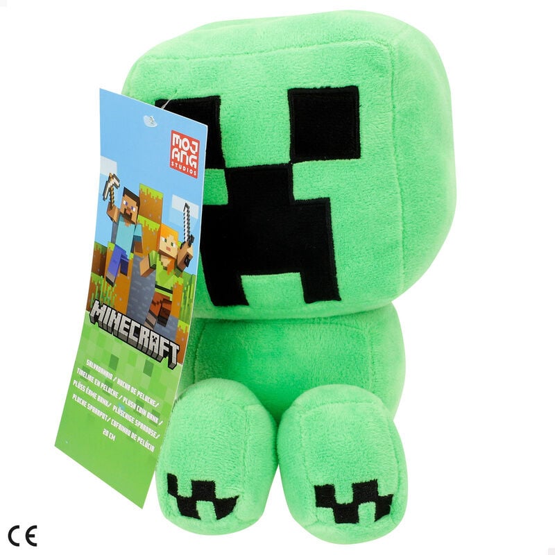 Hucha de peluche Minecraft Creeper verde de 20 cm - 2