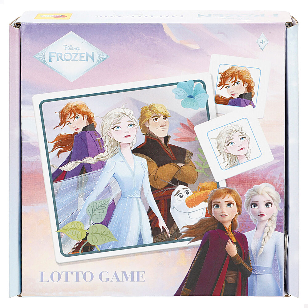 Bingo Frozen Disney con Anna, Elsa, Kristoff y Olaf