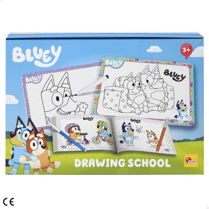 Escuela de Dibujo Bluey con láminas ilustradas y personajes de la serie - 2