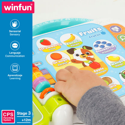 Libro sensorial bilingüe WINFUN con 110 palabras, melodías y sonidos - 3