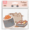 Set de 2 pegatinas de vinilo Pusheen con diseños de sushi