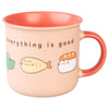 Taza rosa y coral Pusheen Sushi Roll de ERIK