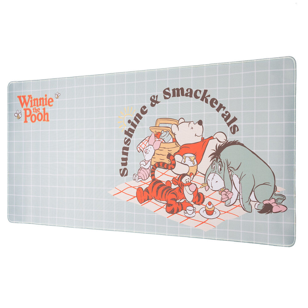 Alfombrilla gaming de Winnie the Pooh Disney con personajes y base antideslizante