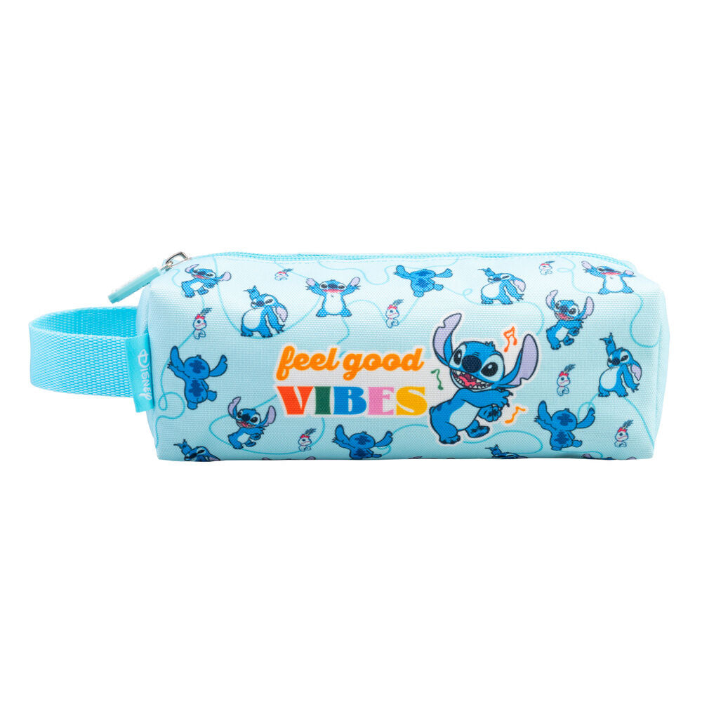Portatodo azul claro de Stitch Disney con asa lateral