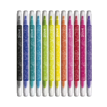 Set de 12 rotuladores borrables Stitch Disney de colores variados