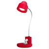 Lámpara de escritorio roja de Snoopy con figura leyendo