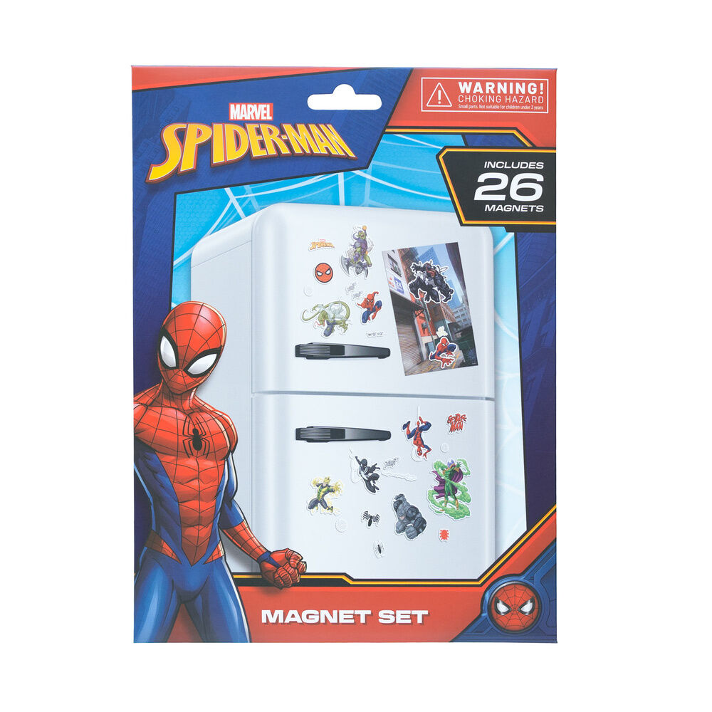 Set de 26 imanes troquelados de Spider-Man Marvel ERIK