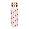 Botella metálica rosa Pusheen Sushi Roll con estampado de sushi