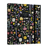 Carpeta ERIK Sleepless Garden negra con flores y mariposas