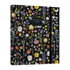 Carpeta ERIK Sleepless Garden negra con flores y mariposas