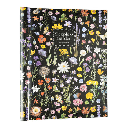 Álbum de fotos ERIK Sleepless Garden con portada floral negra