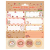 Etiquetas adhesivas escolares Kawaii ERIK con animales y frutas