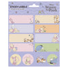 Hoja de etiquetas adhesivas escolares Disney de Winnie the Pooh