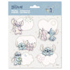 Etiquetas adhesivas escolares Stitch Disney con diseños variados