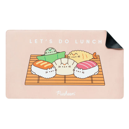 Alfombrilla gaming rosa Pusheen Sushi Roll de 35 x 60 cm - 2