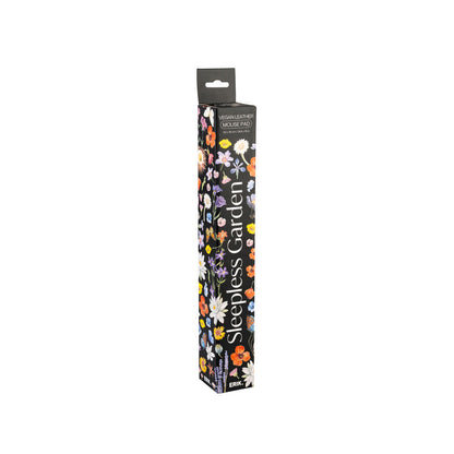 Alfombrilla gaming ERIK Sleepless Garden negra con flores y mariposas de colores - 2