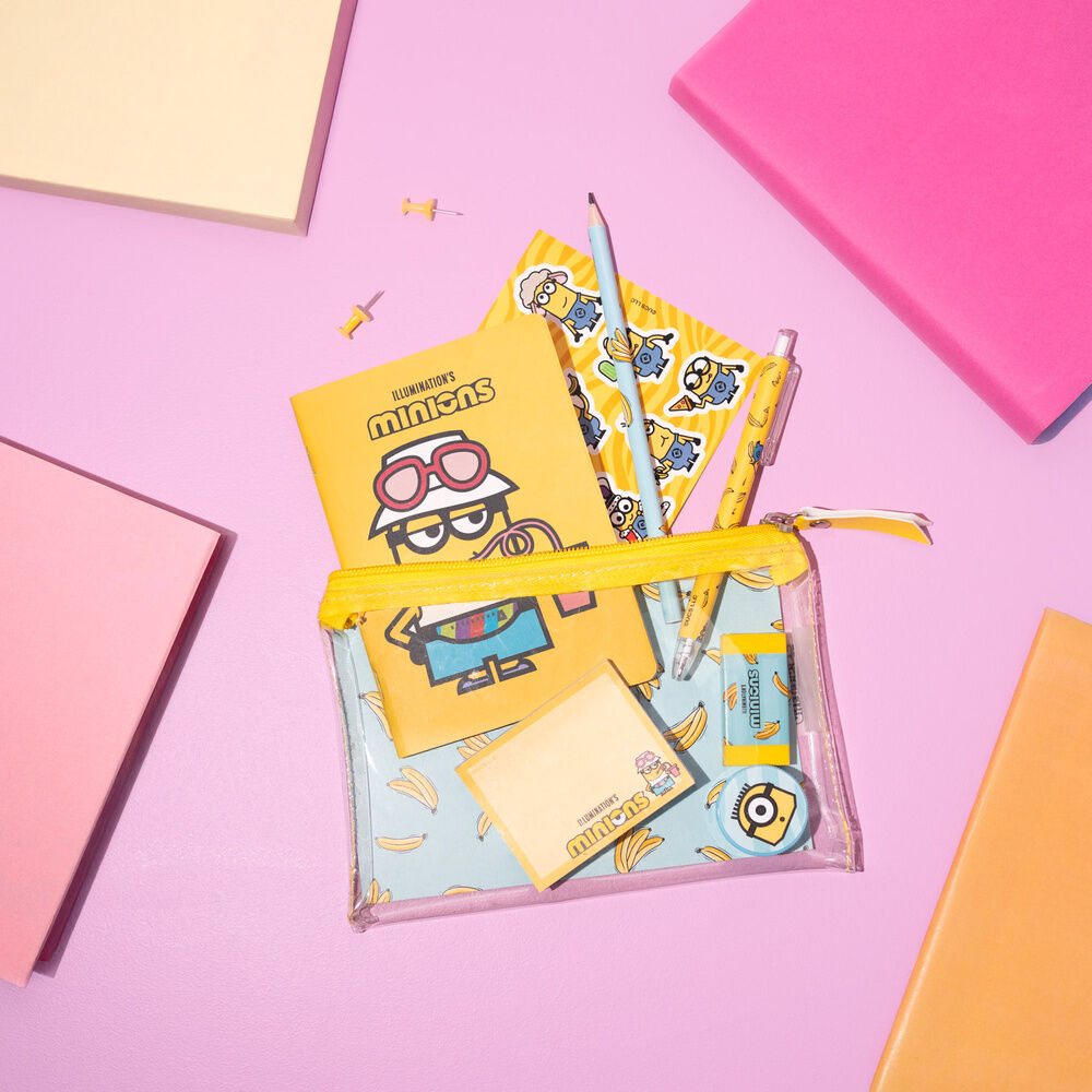 Set de papelería ERIK Minions con cuaderno A6 y accesorios - 2