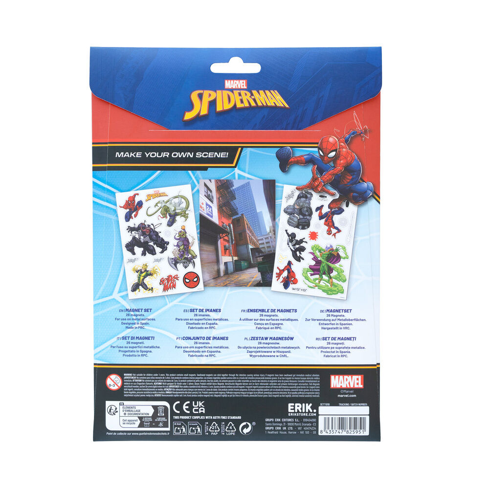 Set de 26 imanes troquelados de Spider-Man Marvel ERIK - 2
